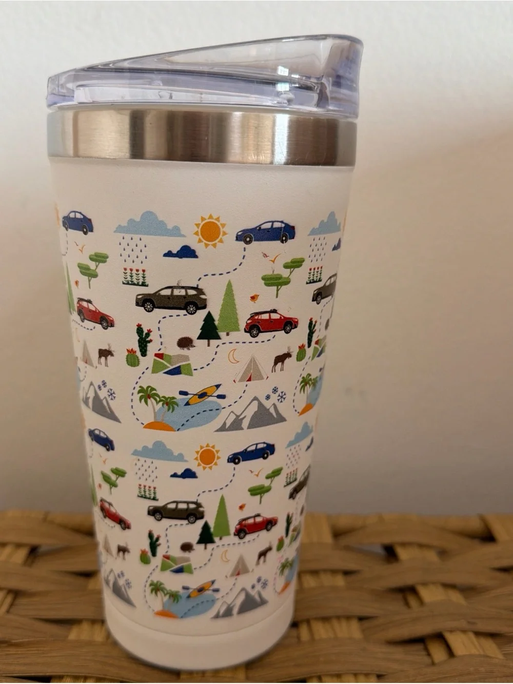 Subaru “Love Is A Destination” Stainless Steel Insulated Travel Mug BPA Free